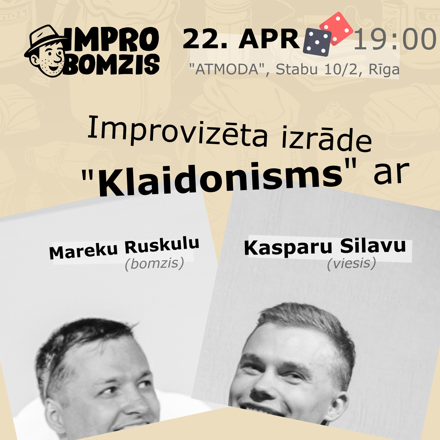 Klaidonisms izrādes plakāts