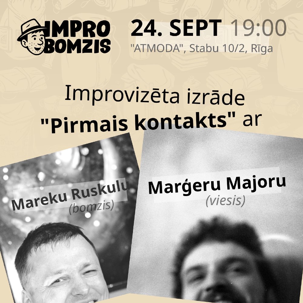 Pirmais kontakts izrādes plakāts